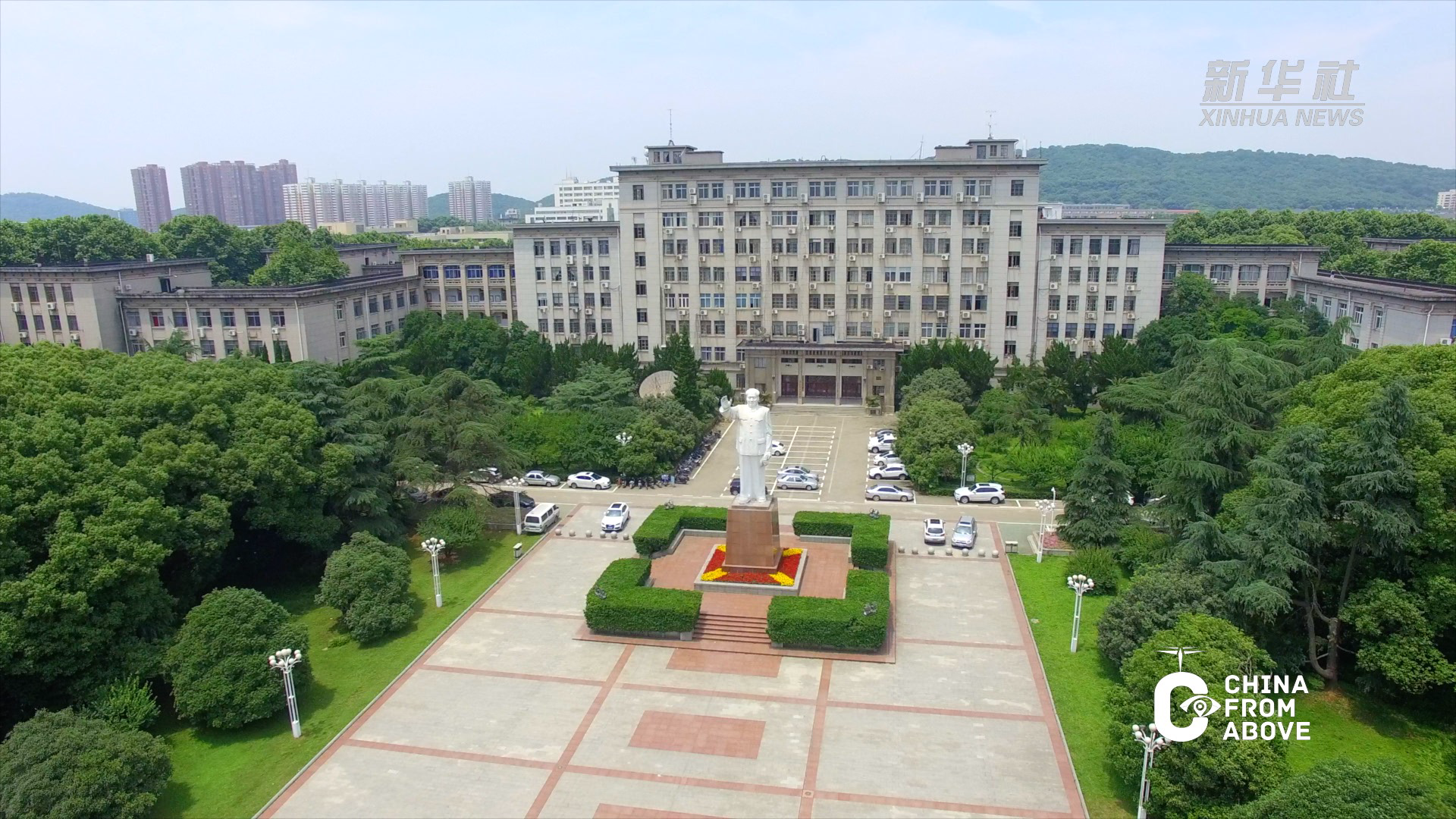 华中科技大学 鸟瞰图图片