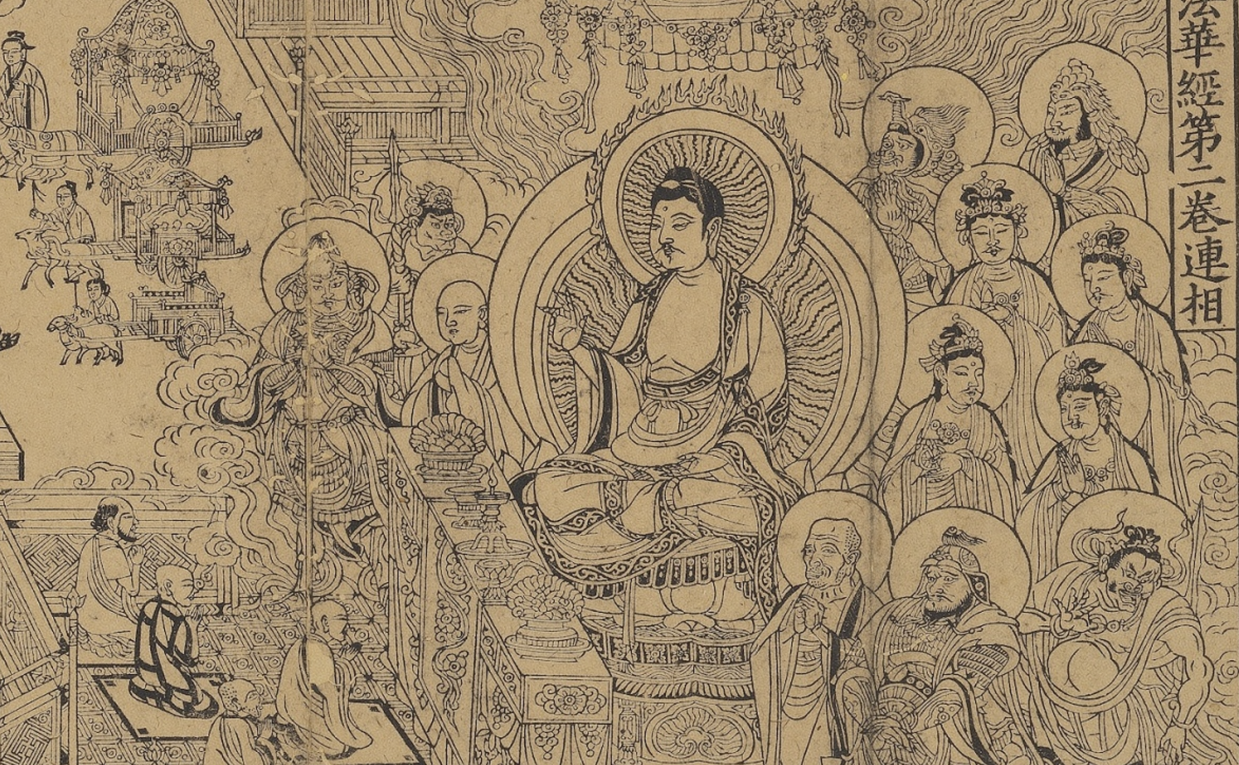 用展览解析佛典：台北故宫呈现《法华经》及其美术|法华经|佛教|法华经变_新浪新闻