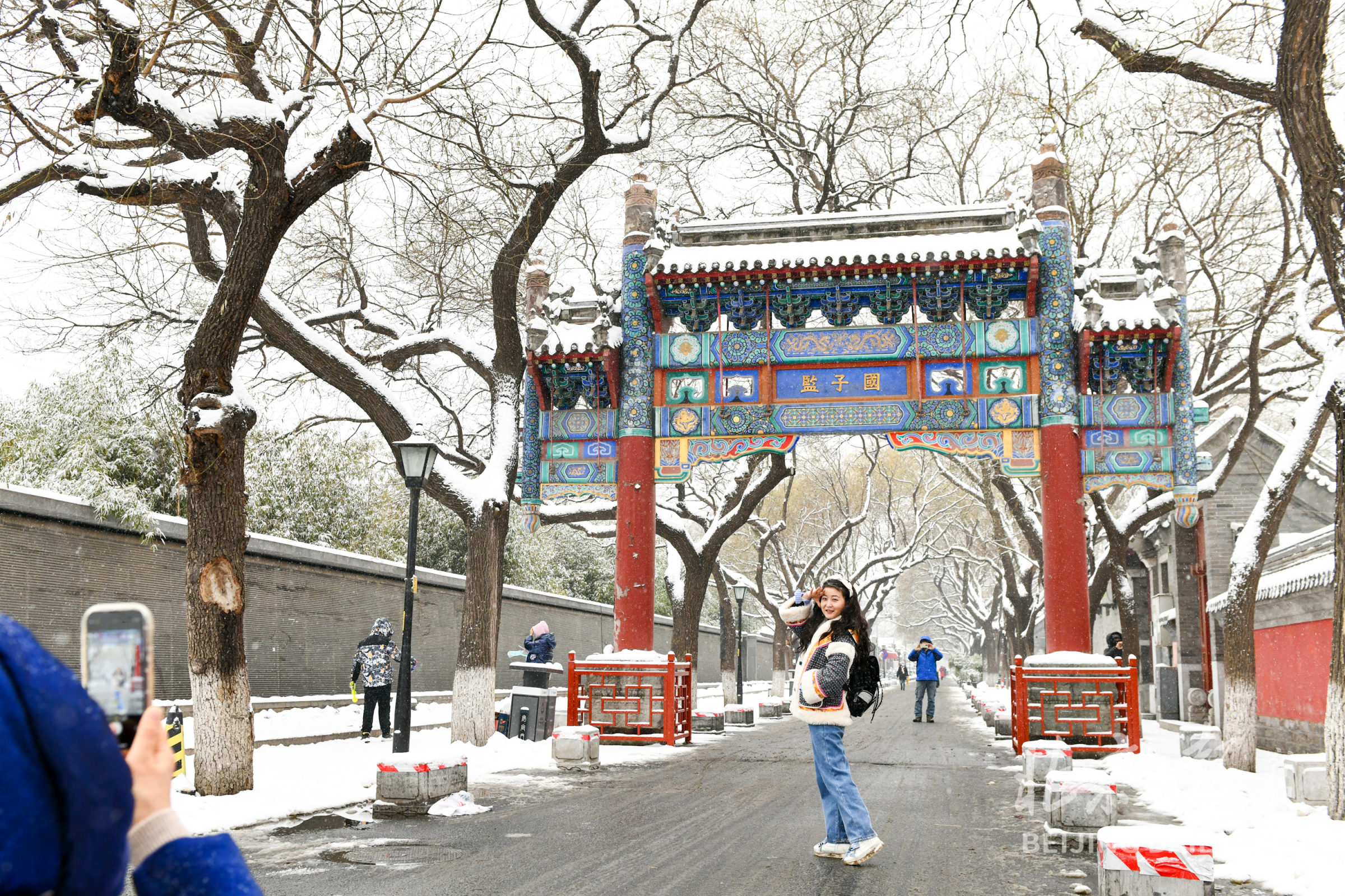 恭王府雪景图片