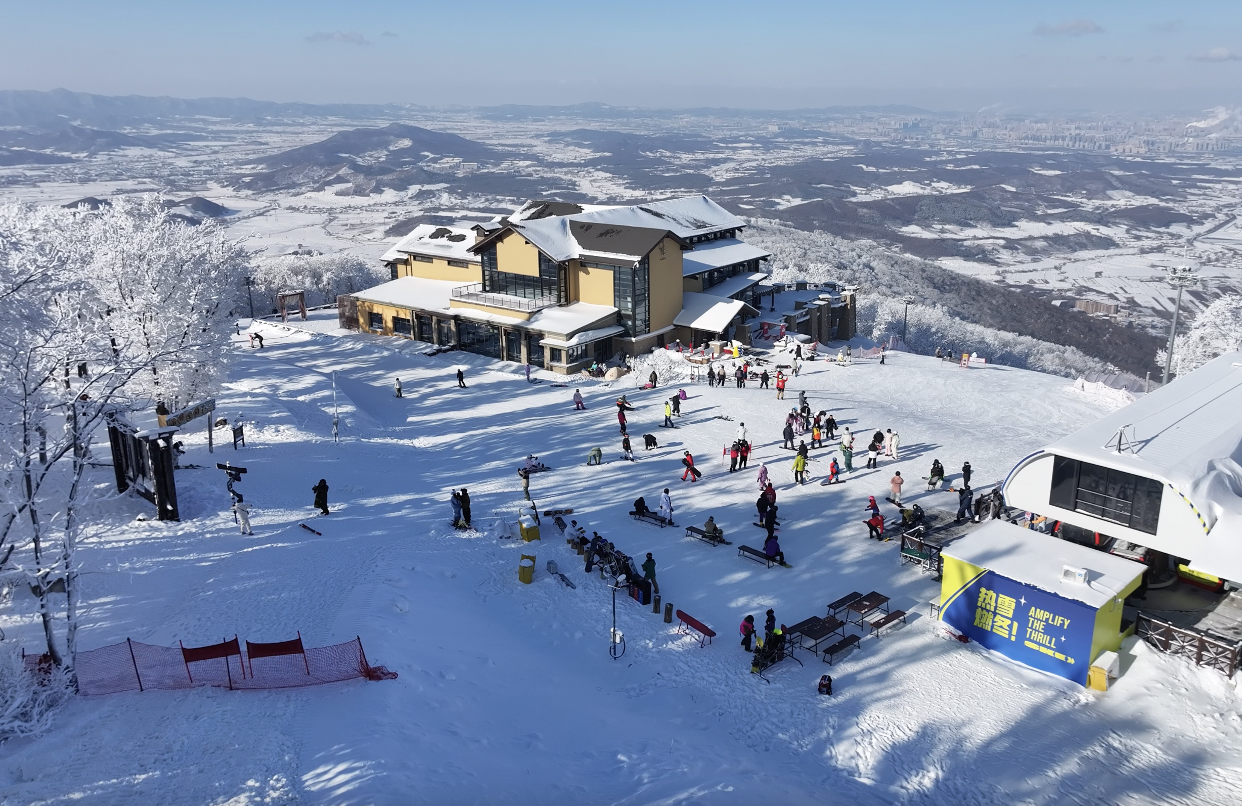 松花湖万科滑雪场地图图片