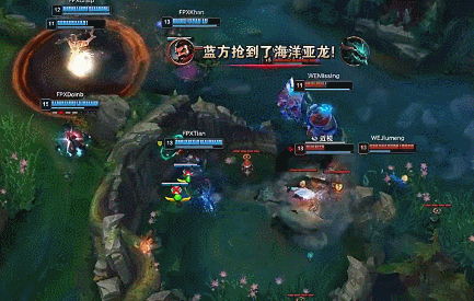 小天连续抢龙+回旋踢建功！FPX战胜WE取连胜