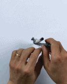 圆规绘制的人物画像-搞笑gif动态图片 - izike-izike