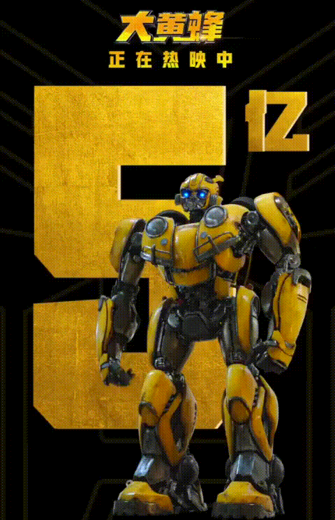 《大黄蜂》内地票房超5亿!官方发动态海报,卖萌跳舞